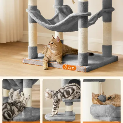 Feandrea Cat Tree – Light Grey Feandrea Cat Tree – Light Grey