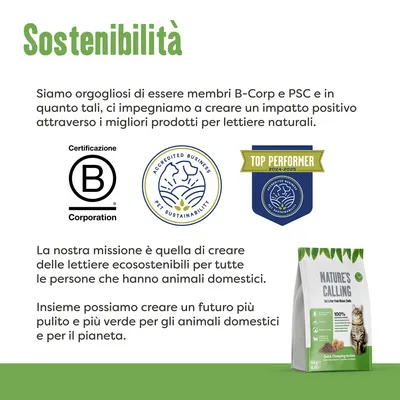 Lettiera Nature's Calling Cat