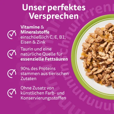 Whiskas 1+ Adult Frischebeutel 40 x 85 g - Mixed Menu in Gelee (4 Sorten) Whiskas 1+ Adult Frischebeutel 40 x 85 g - Mixed Menu in Gelee (4 Sorten)