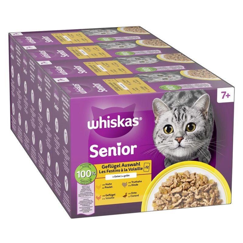 Jumbopack Whiskas Senior Frischebeutel 96 x 85 g
