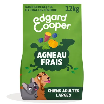 Edgard & Cooper Large Adult Dog Agneau sans céréales