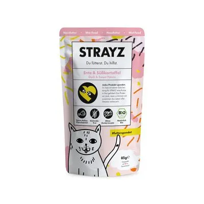 Ekonomiczne opakowanie STRAYZ Saszetka bio 12 x 85 g