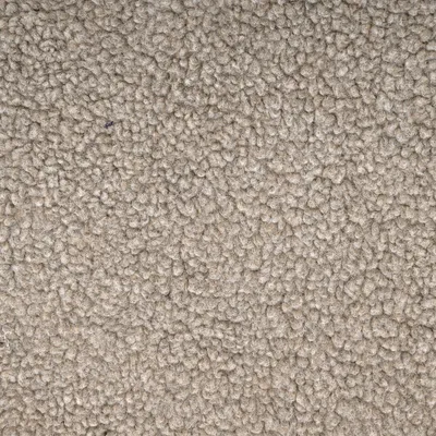 Gros plan sur une surface en tissu bouclé beige, matériau souvent utilisé pour arbres à chat ou paniers pour animaux.