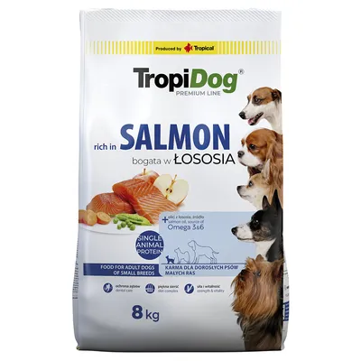 Tropidog Premium Adult Small με Σολομό