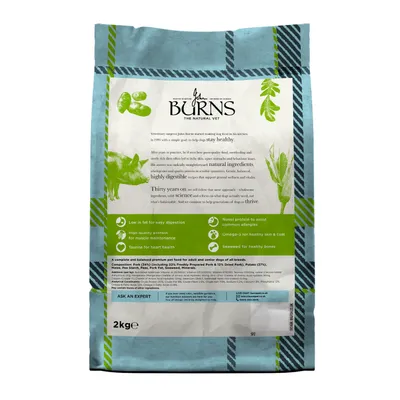Burns Adult & Senior Sensitive - Pork & Potato - 2kg Burns Adult & Senior Sensitive - Pork & Potato - 2kg