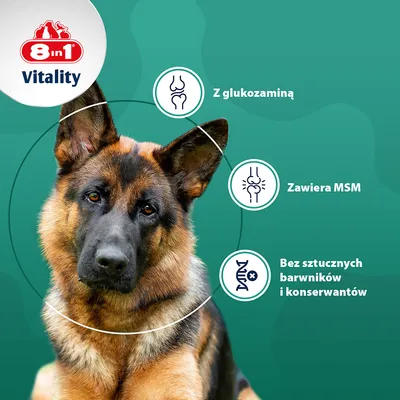 8in1 Vitality tabletki z glukozaminą i MSM