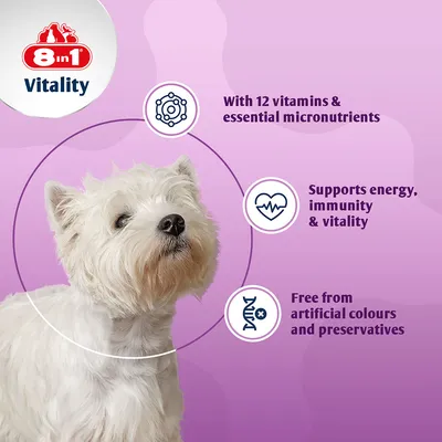8in1 Vitality Multivitamin Tablets for Small Breeds