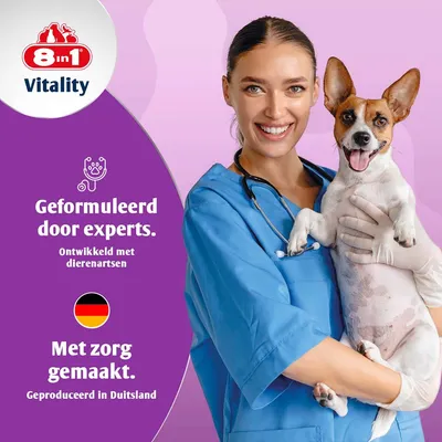 8in1 Vitality multivitamine tabletten voor kleine rassen