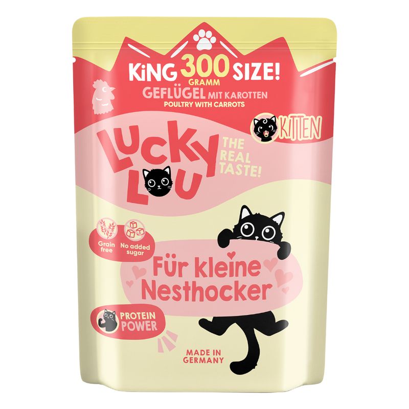 Lucky Lou Lifestage Kitten Buste 6 x 300 g umido gatto