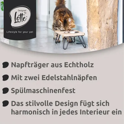 Gamelle double Designed by Lotte Linga pour chat