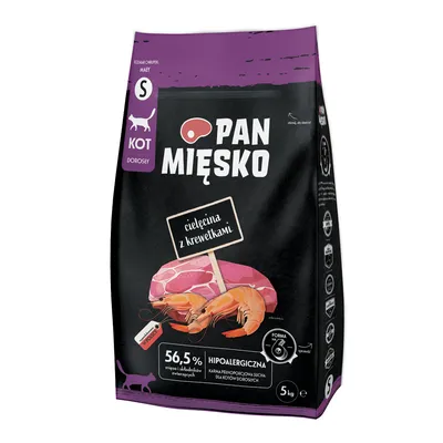 Pan Mięsko Small veau, crevettes pour chat
