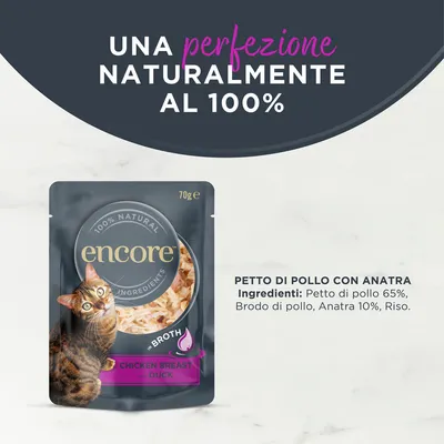 Encore in brodo buste 16 x 70 g Alimento umido per gatti