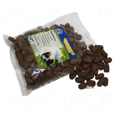 Przysmak dla psów Canibit, opakowanie 600 g. Widoczne brązowe kawałki przysmaku oraz etykieta z nazwą i zdjęciem psa na trawie.