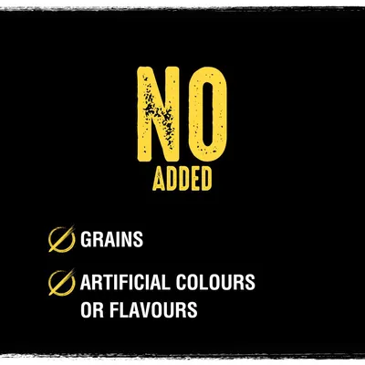 No added grains, artificial colours or flavours.