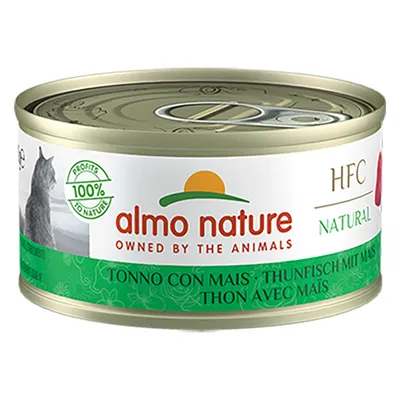 Almo Nature HFC Natural tuna with corn, 100% Profits to Nature.