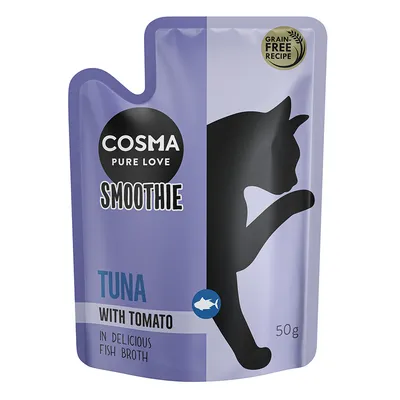Cosma Smoothie z tuńczykiem i pomidorem w pysznej rybnej zupie, bezzbożowa receptura, 50g.