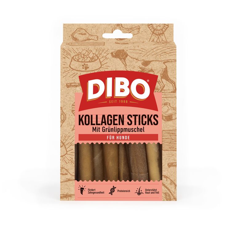 DIBO Collagen Sticks with Green-Lipped Mussel - dog snacks