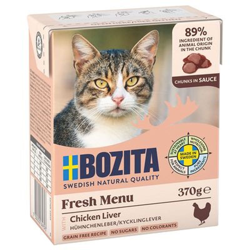 Bozita Tetra stukjes in Saus 6 x 370 g Kattenvoer