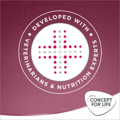 Developed with veterinarians and nutrition experts. Concept for Life. Caring every day.