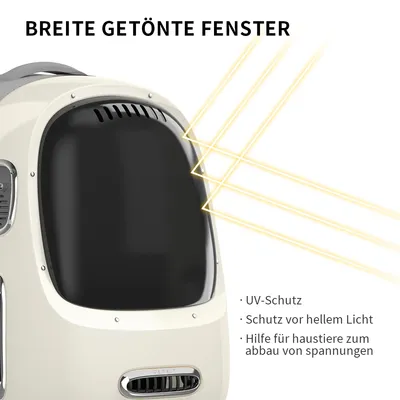 Breite getönte Fenster mit UV-Schutz, Schutz vor hellem Licht und Hilfe für Haustiere zum Abbau von Spannungen.