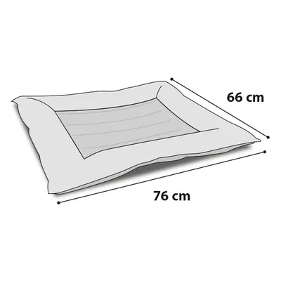 Flamingo Kühlbett Fresk Drop, grau - Größe M: L 76 x B 66 cm