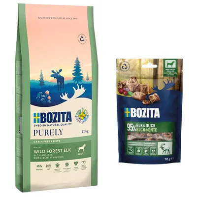 Bozita Purely Grain Free pienso + 2 x 70 g Bozita Meaty Bites ¡gratis!