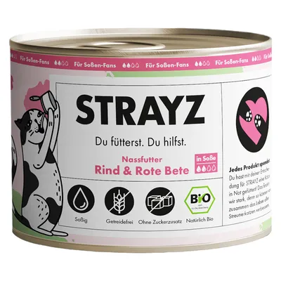 STRAYZ BIO 6 x 200 g pour chat