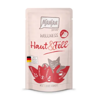 Mjamjam Quetsche Wellness Huid & Vacht Rund. Beste kwaliteit uit Duitse productie. Zonder granen, antioxidanten, met mariadistelolie.