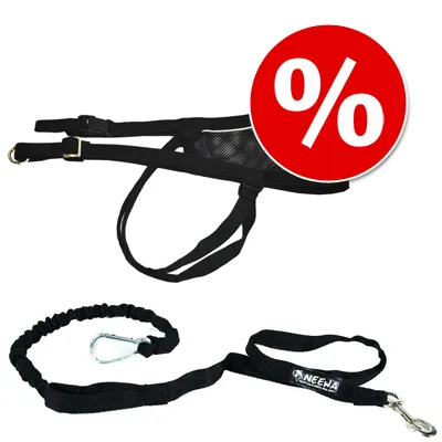 Sparset: NEEWA Canicross joggingbälte + Bungee-lina