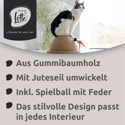 Designed by Lotte Halber Kratzball Vivi aus Holz