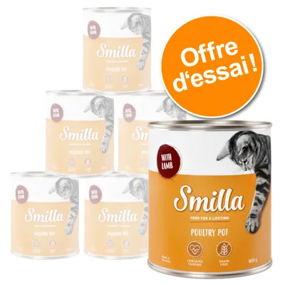 Lot mixte Smilla volaille 6 x 800 g pour chat