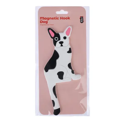 Magnetic Hook Dog, mágneses akasztó fekete-fehér foltos kutya formában. Márka: TIAKI.
