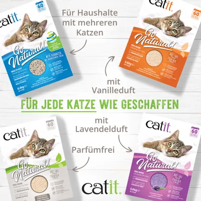 Catit Go Natural Katzenstreu mit Lavendelduft