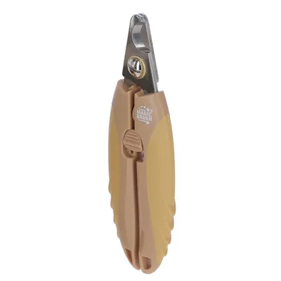 Magic Brush Krallenschere mit ergonomischem Griff und Sicherheitsverschluss.