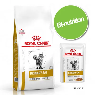 Pack bi-nutrition : croquettes + sachets Royal Canin Veterinary pour chat