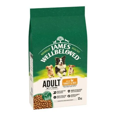 James Wellbeloved Adult Dog Hypoallergenic Kalkoen & Rijst Hondenvoer