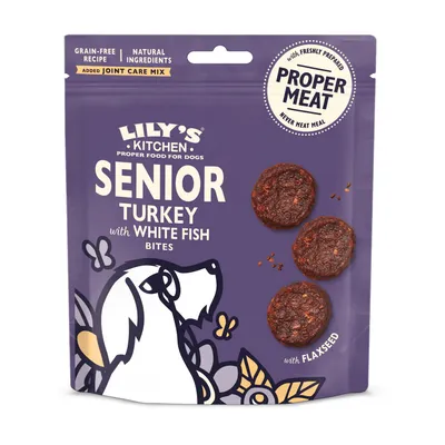 Lily's Kitchen Senior Bites pulyka & fehér hal