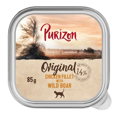 Purizon Original пилешко филе с диво прасе, 85g, 14% протеин, с 45% пилешко филе. Висококачествена храна за котки.
