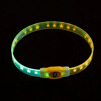 TIAKI LED-Halsband für langhaarige Hunde
