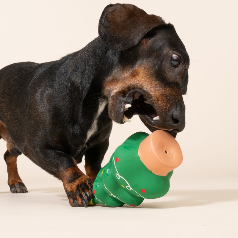 TIAKI Hundespielzeug Latex-Weihnachtsbaum