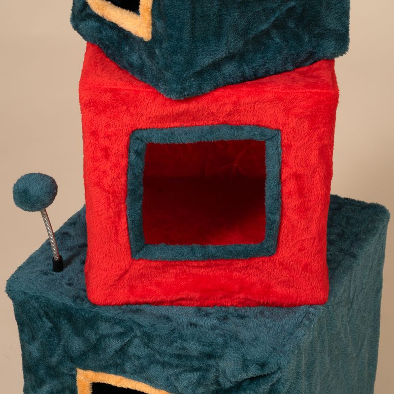 TIAKI Weihnachtlicher Geschenketurm für Katzen
