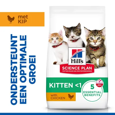 Hill's Science Plan Kitten Healthy Development met Kip