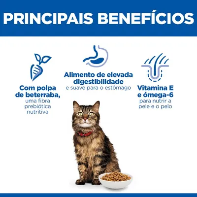 Hill's Adult Sensitive Stomach & Skin com frango ração para gatos