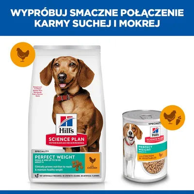 Hill's Science Plan Perfect Weight Adult 1+ Small & Mini, kurczak