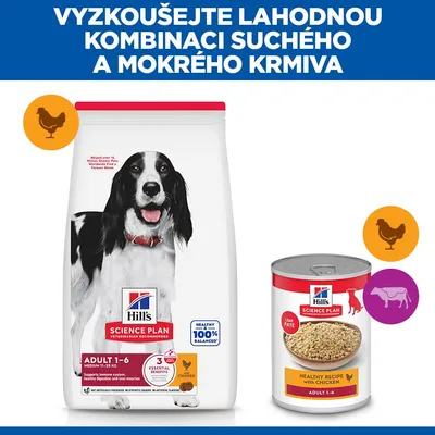 Hill's Science Plan Adult 1-6 Medium kuracie