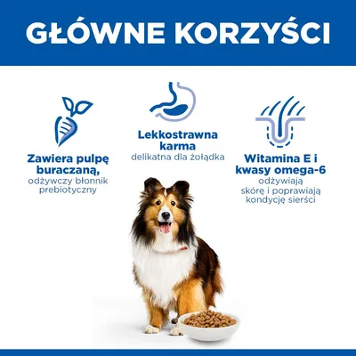 Hill's Science Plan Sensitive Stomach & Skin Adult 1+ Medium, kurczak