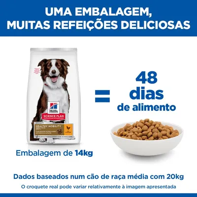 Hill's Science Plan Healthy Mobility Adult 1+ Medium com frango