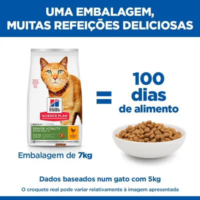 Hill's Science Plan Senior Vitality Mature Adult 7+ frango e arroz