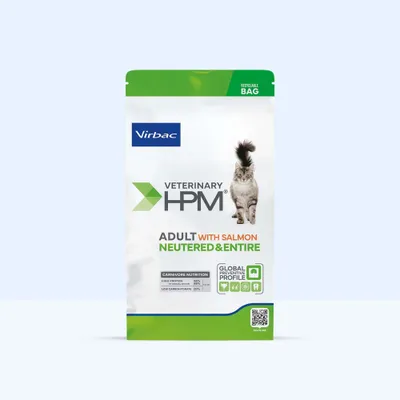 Virbac Veterinary HPM Adult Lachs Neutered & Entire Cat - 3 kg