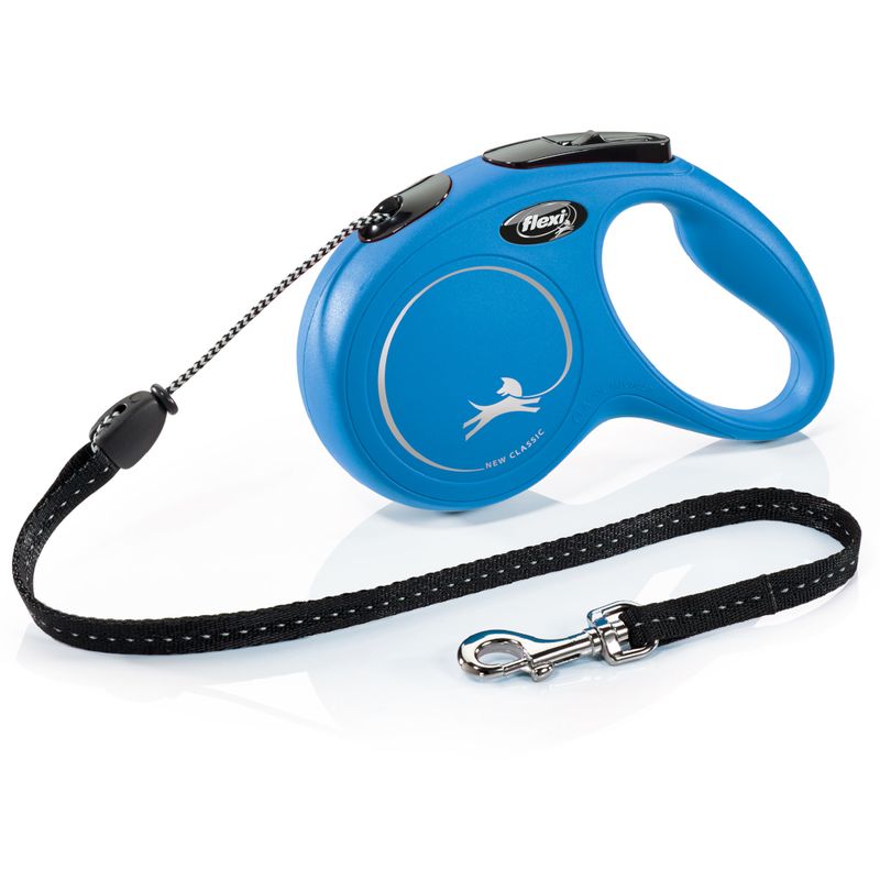 flexi Classic trela extensível em azul, 5 m